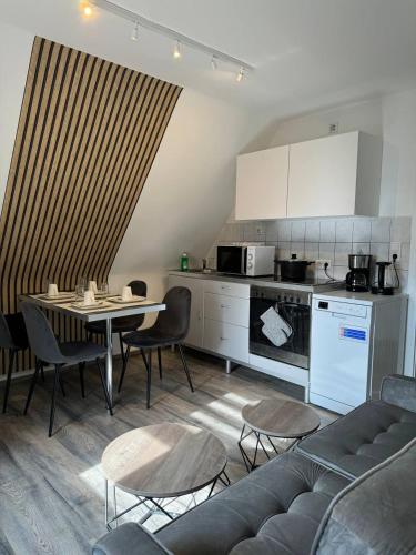 Dapur atau dapur kecil di Ferienwohnung Lohfelden Vibes