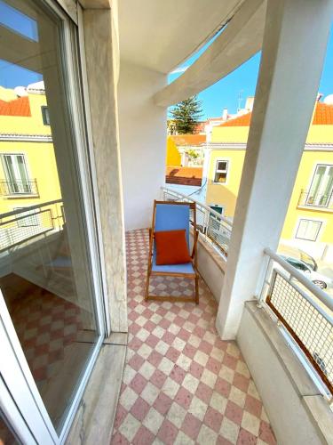 Sunny apartment with a balcony