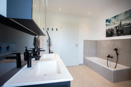 Koupelna v ubytování Siebenschläfer Appartements