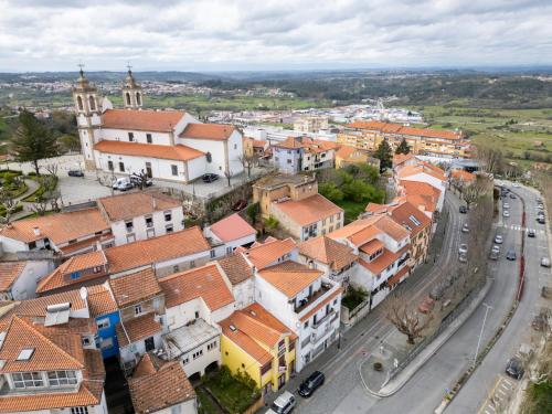 an aerial view of a town with buildings at CASA ORIGENS ll in Seia