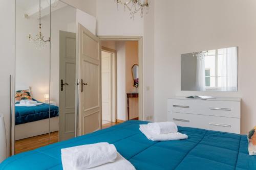 Katil atau katil-katil dalam bilik di Appartamento San Frediano