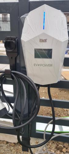 a hilt energy power box sitting on a gas pump at DNT HOUSE 2 in Craiova