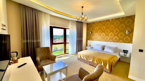 Letto o letti in una camera di Green Roof Boutique Hotel & SPA Istanbul Airport