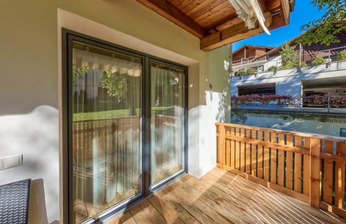 Balkón nebo terasa v ubytování Apartments Hubertus bei Meran