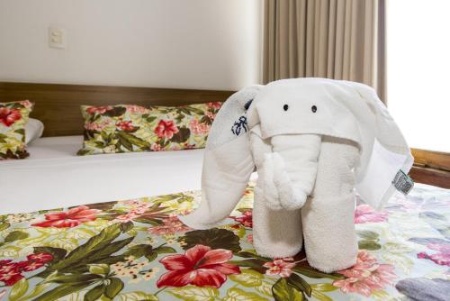 La Belle Beach Hotelにあるベッド