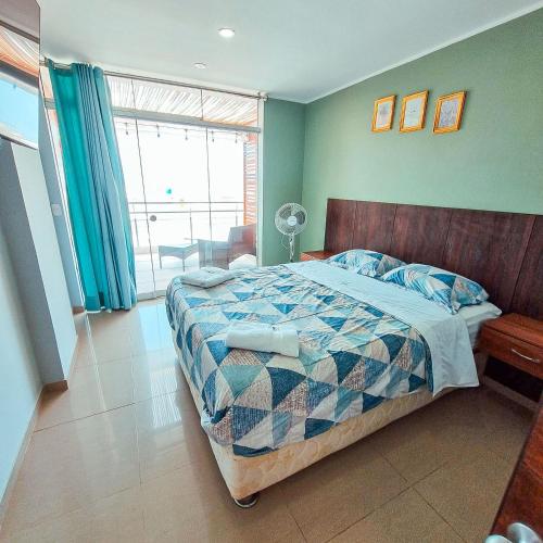 Ένα ή περισσότερα κρεβάτια σε δωμάτιο στο Hotel Costa Sur