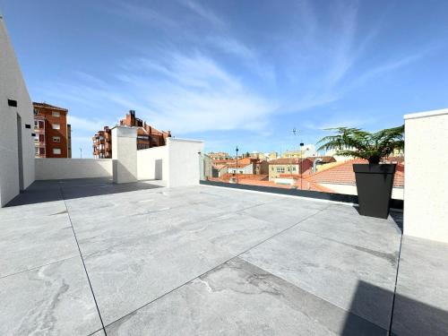 a view from the roof of a building at Apartamentos Identia Sport by gaiarooms in León