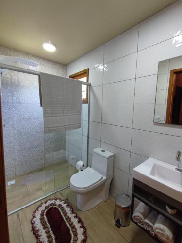 Kylpyhuone majoituspaikassa Cabana Bela Vista