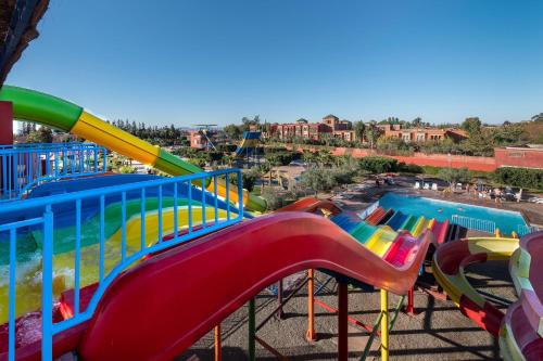 a colorful water slide at a water park at Eden Andalou Aquapark & Spa in Marrakech