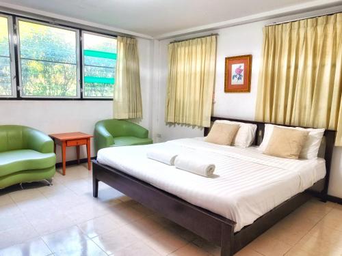 Katil atau katil-katil dalam bilik di Kong Garden Resort