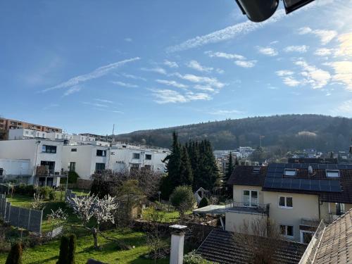 a view of a city with houses and trees at Wick Home Apartment 3 Lahr-Burgheim in Burgheim