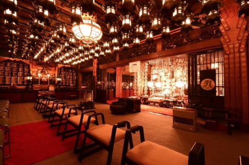 Area lounge atau bar di 高野山 宿坊 桜池院 -Koyasan Shukubo Yochiin-