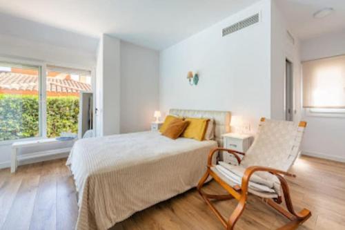 Postel nebo postele na pokoji v ubytování Villa Benalmádena, Av. Del Higuerón