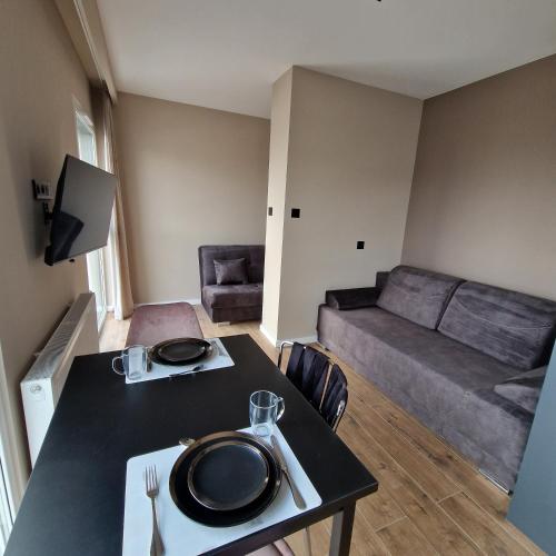 Гостиная зона в Apartamenty Panorama
