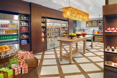 a grocery store with a table in the middle at Hilton Chicago in Chicago