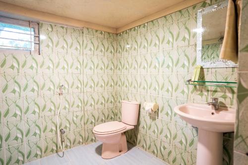 łazienka z toaletą i umywalką w obiekcie Lemon Garden Resort & Spa w mieście Sreemangal