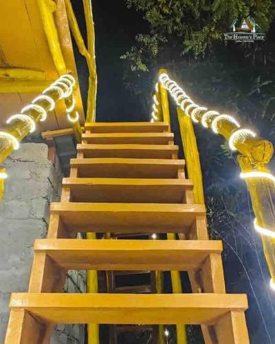 a set of stairs leading up to a building at The Heavens Place in Nagar