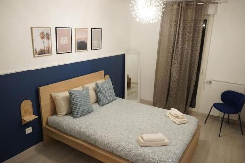 Un ou plusieurs lits dans un hébergement de l'établissement Appartement cosy près de Paris / Stade de France