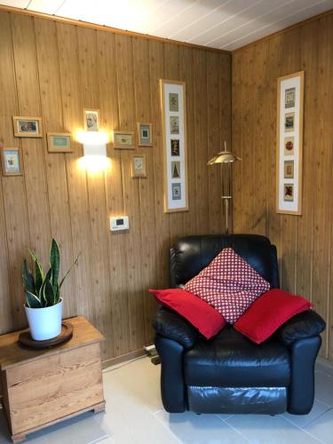 Χώρος καθιστικού στο Wohnung in Wald- und Seenähe