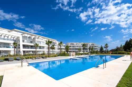 Modern apartment with sea and poolview