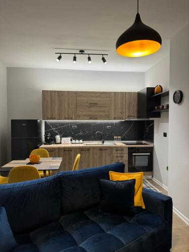 Kuchyň nebo kuchyňský kout v ubytování AM Apartment Tirana