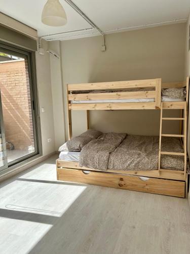 Ένα ή περισσότερα κρεβάτια σε δωμάτιο στο Superb Duplex in San Javier