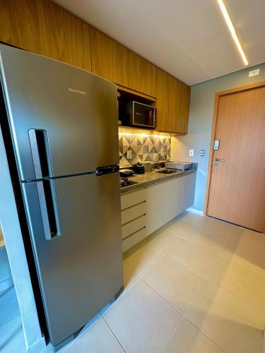 Kuchyň nebo kuchyňský kout v ubytování Flat Eco Resort Praia Dos Carneiros