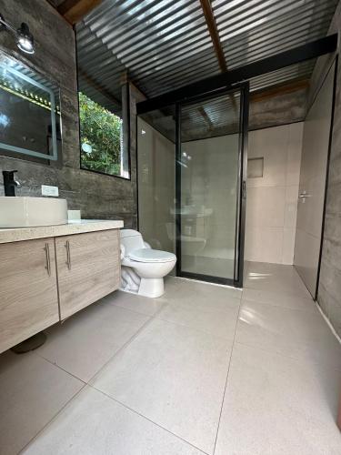 Ein Badezimmer in der Unterkunft Macas Glamping