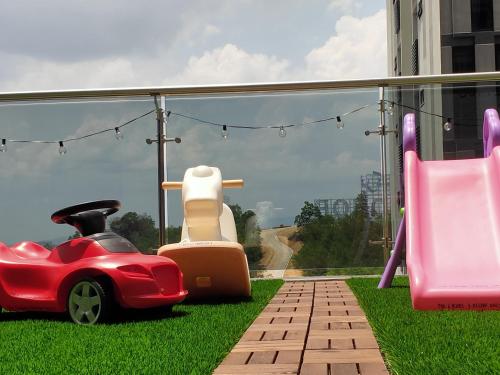 Zahrada ubytování D Bunga مسلم Homestay Pool View Legoland Nusajaya