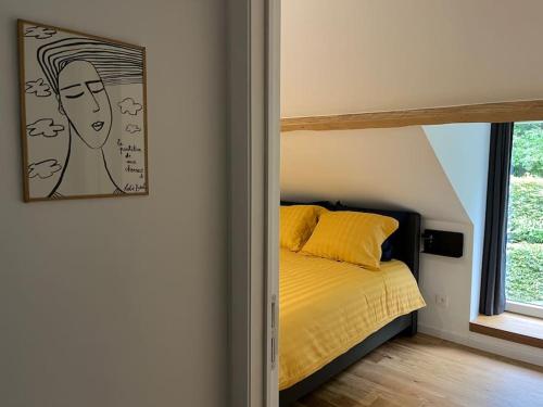 Postel nebo postele na pokoji v ubytování Joly Cottage