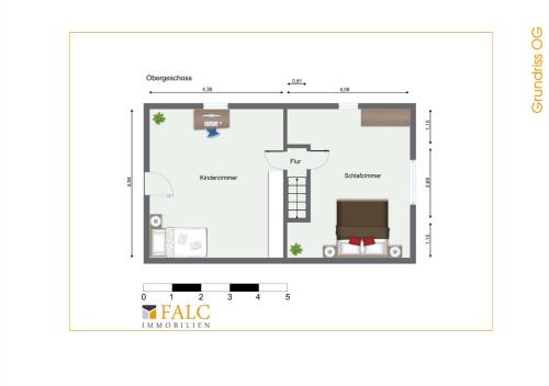 a floor plan of a house at Ferienwohnung Seeblick in Retgendorf