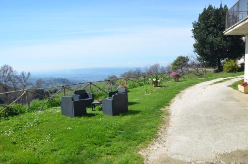 a group of televisions sitting on the side of a road at Casa Franceschini in Poggio Mirteto
