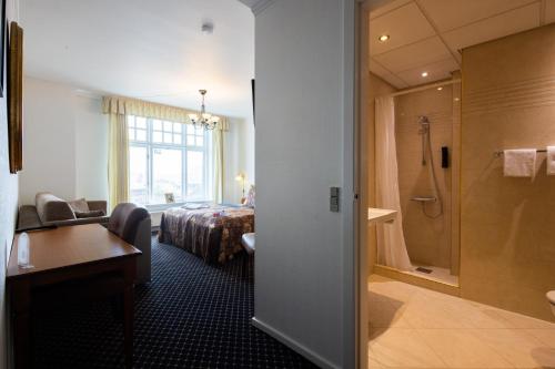 Koupelna v ubytování Milling Hotel Saxildhus
