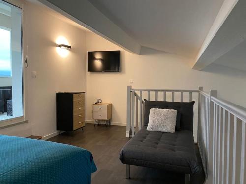 Postel nebo postele na pokoji v ubytování Beau Duplex T3 vue panoramique Luberon