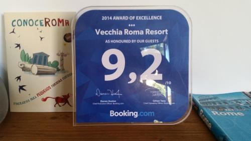 Certifikát, hodnocení, plakát nebo jiný dokument vystavený v ubytování Vecchia Roma Resort