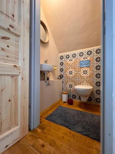 Vannituba majutusasutuses Ferienwohnung, nahe dem Faaker See