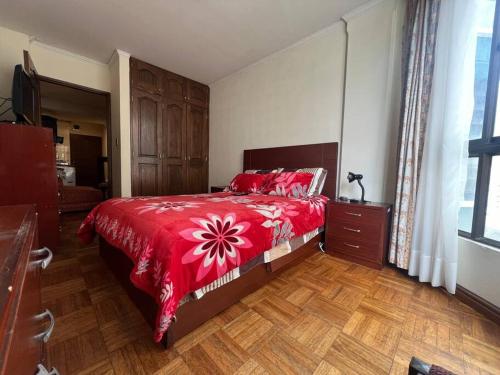Ένα ή περισσότερα κρεβάτια σε δωμάτιο στο Loft cómodo y céntrico