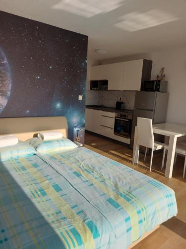 Postel nebo postele na pokoji v ubytování Apartment Sunny