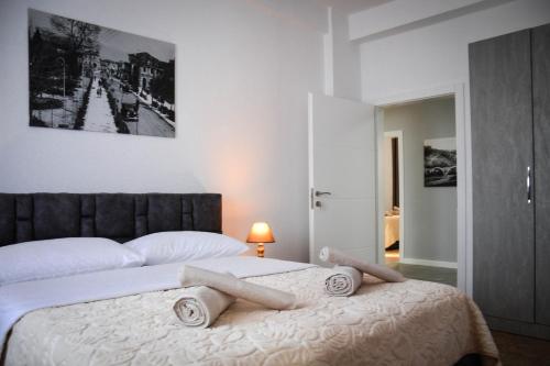 Cama o camas de una habitación en Horizont Apart-Hotel