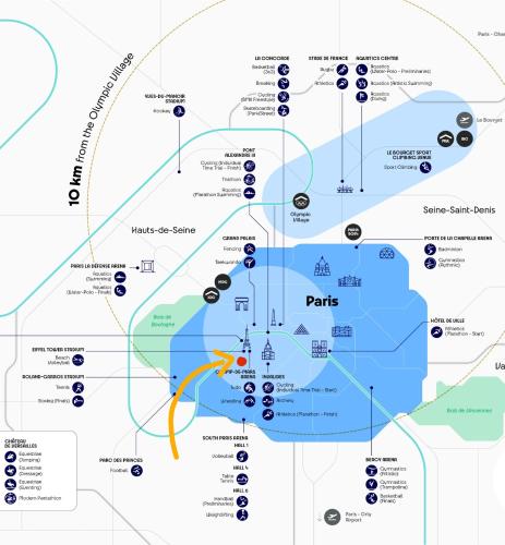 Photo de la galerie de l'établissement At the heart of the Paris Olympics, à Paris