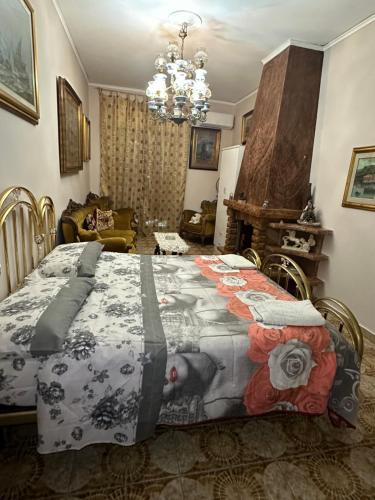 a bedroom with a large bed in a room at B&B MAGEVA in Naples