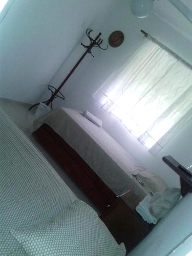 a bedroom with a bed and a window at Posada Dilia del Alba in Santo Domingo