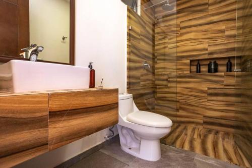 Koupelna v ubytování Suite de Lujo 1 Hab. Depto. 202