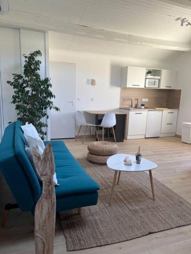 Η κουζίνα ή μικρή κουζίνα στο Spacieux studio 2 à 3 personnes avec parking au pied du Ventoux km Zéro