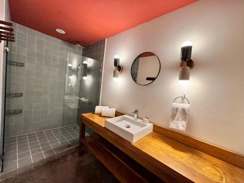 Koupelna v ubytování Hotel Olá Chapultepec