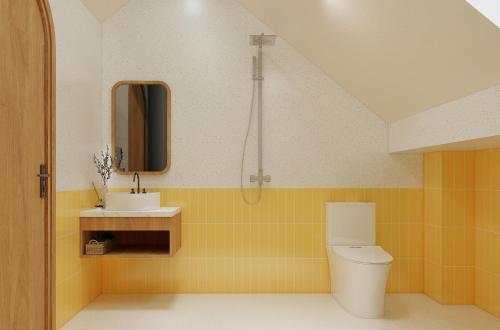 Koupelna v ubytování Chloe Homestay