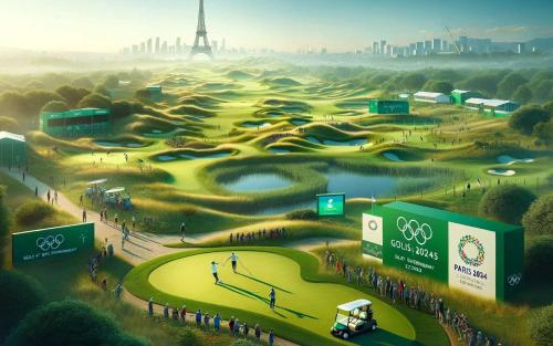 an aerial view of a golf course with people on it at St-Quentin-en-Yvelines Plusieurs appartements avec parking in Trappes