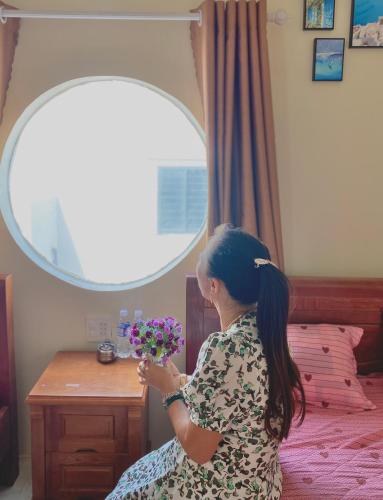 Cama o camas de una habitación en Homestay Hưởng Thụ - Nhơn Lý