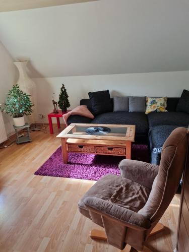 Posezení v ubytování Ferienwohnung Bluhm Wahlstedt