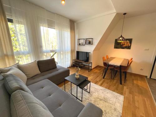 TV a/nebo společenská místnost v ubytování Apartman Lara - Divčigora